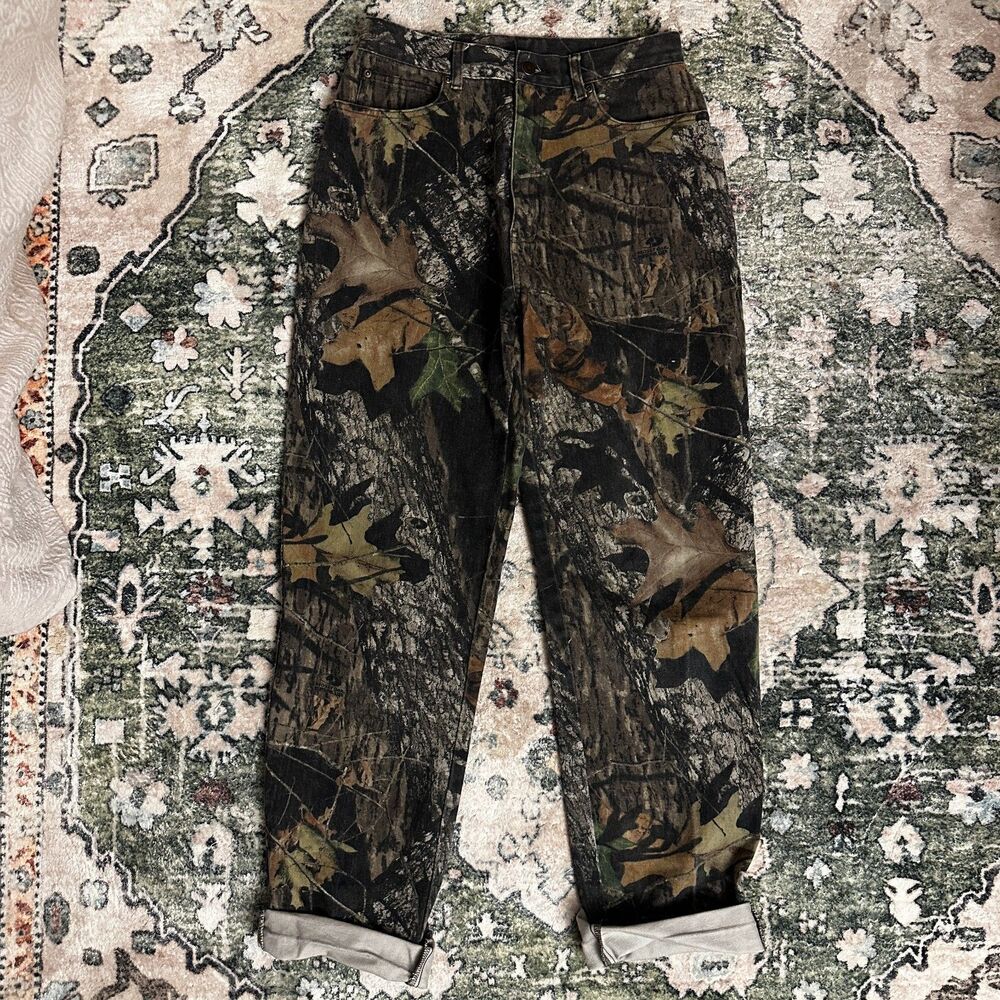 Cabela's womens high waisted leaf camo jeans